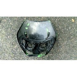 TETE DE FOURCHE DOUBLE HALOGENE MOTO