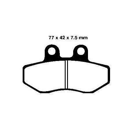 PLAQUETTES PERFORMANCE EBC AVANT