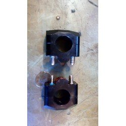 Pontet de guidon Noend D.28 alu noir mat OCCASION