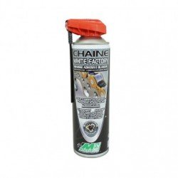 GRAISSE A CHAINE MOTO CHAINE WHITE FACTORY ADHESIVE BLANCHE POUR ROUTE OFF ROAD CROSS 500ML