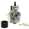 P2R CARBURATEUR TYPE PWK 26 SILVER A BOISSEAU PLAT AVEC POWER JET