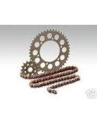 Kit chaine, pignons, couronne, chaine ...